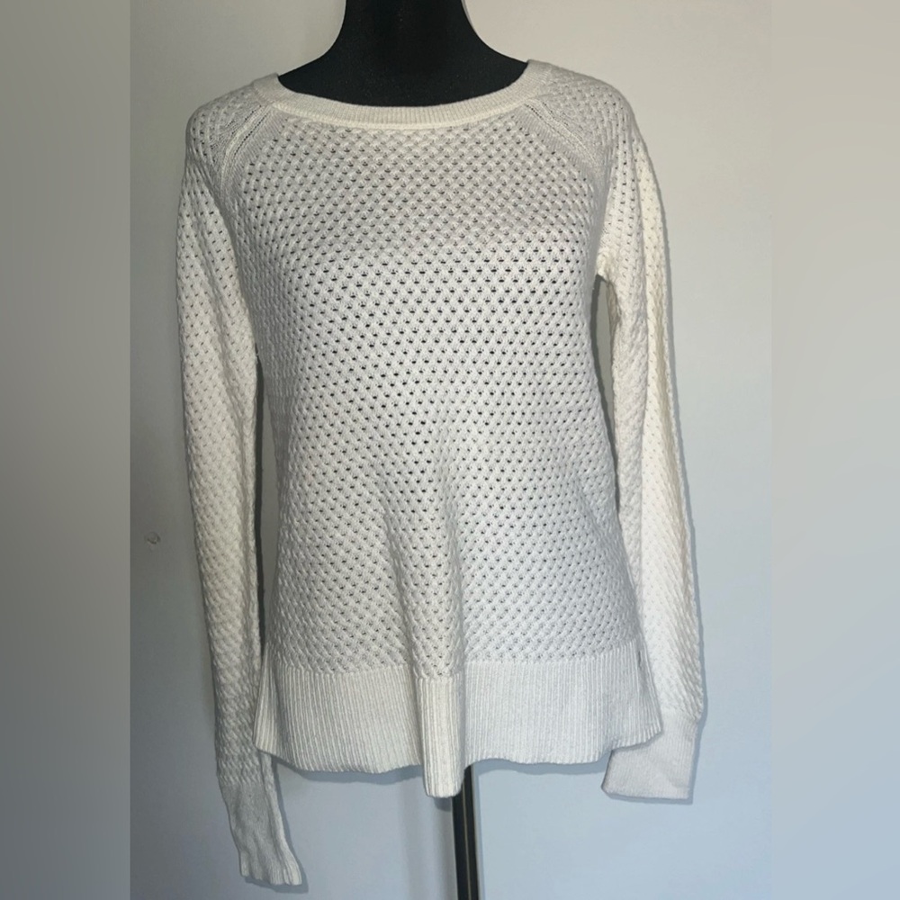 American Eagle Outfitters Ivory Textured Sweater
